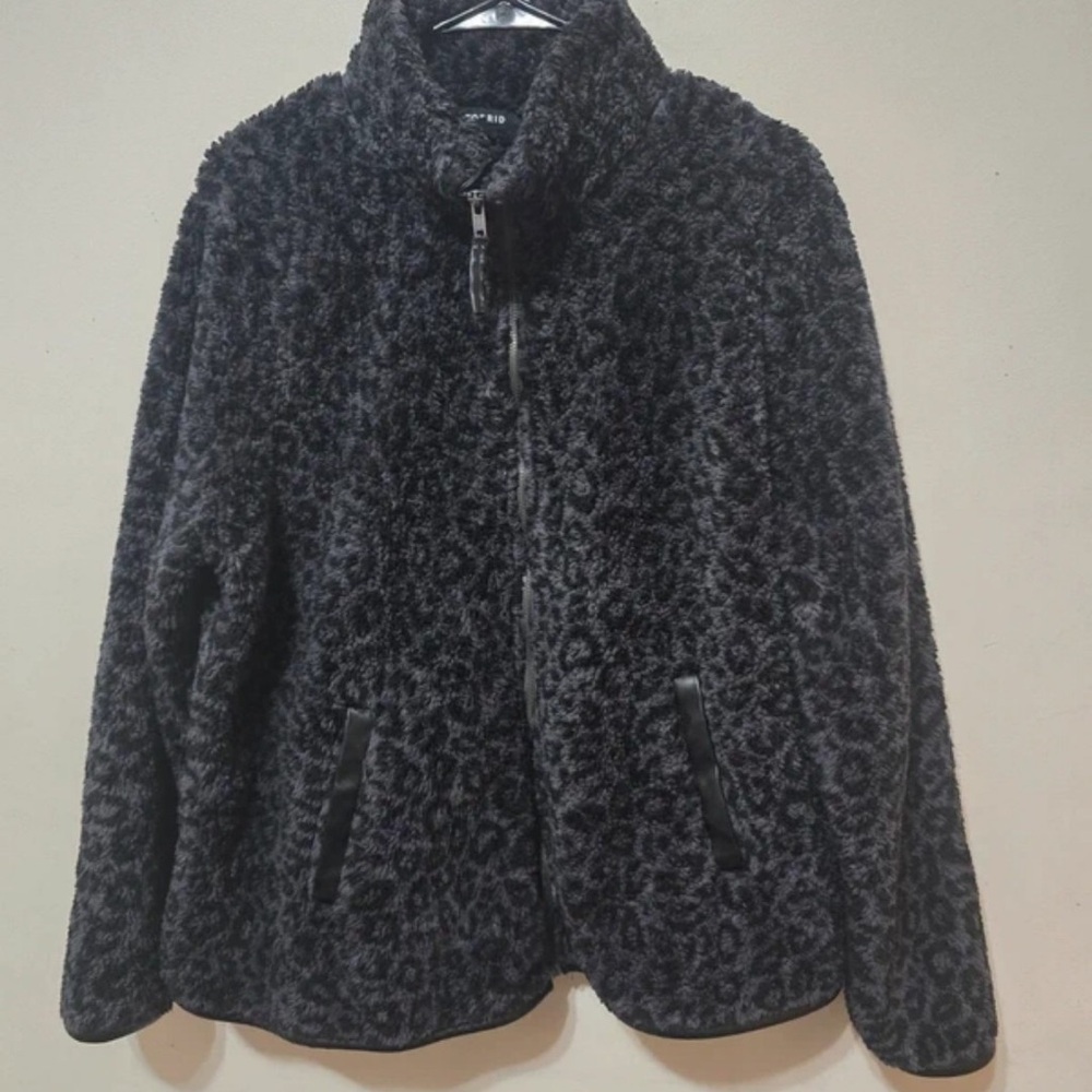 Torrid Black and Gray Utility Jacket
